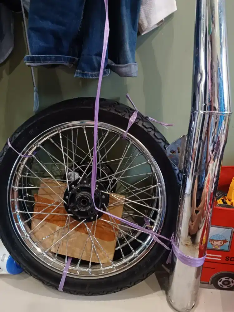 Jual velg rx king ring 18 D/B satu set + knalpot chamber