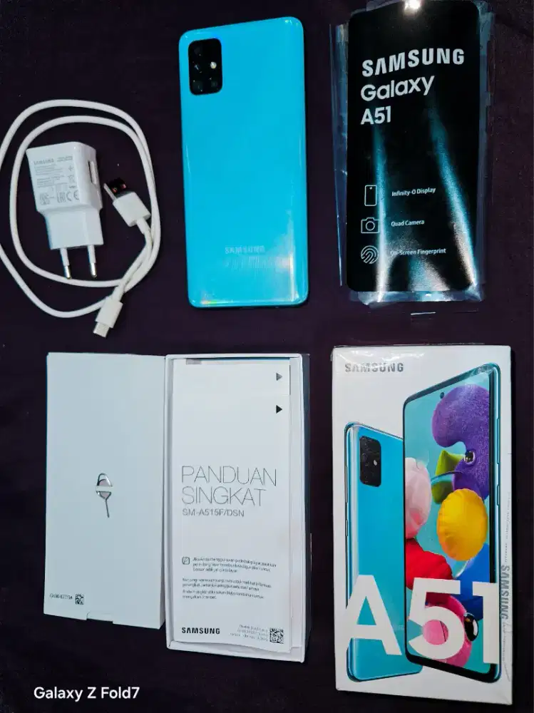 Samsung Galaxy A51 Fullset 100% Normal