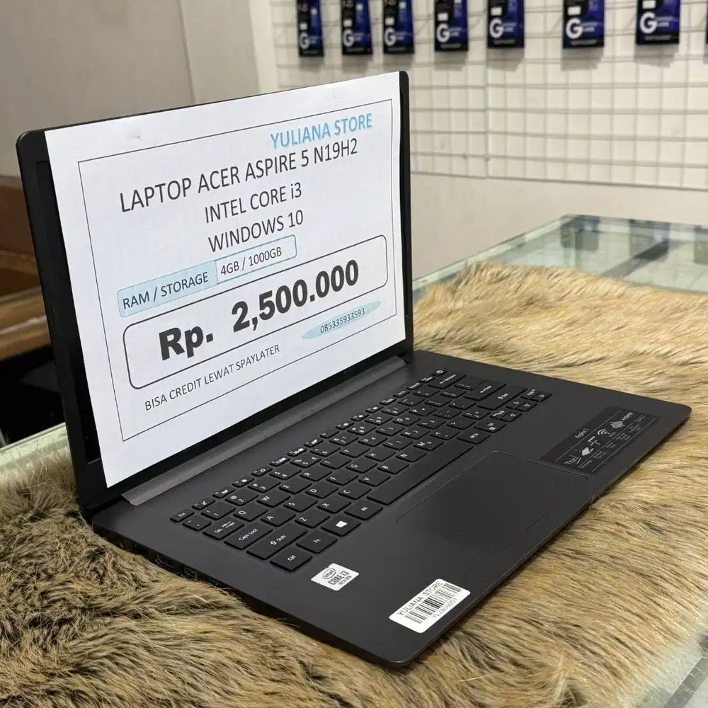 laptop acer aspire 5 n19h2 intel core i3 ram 4/1000gb