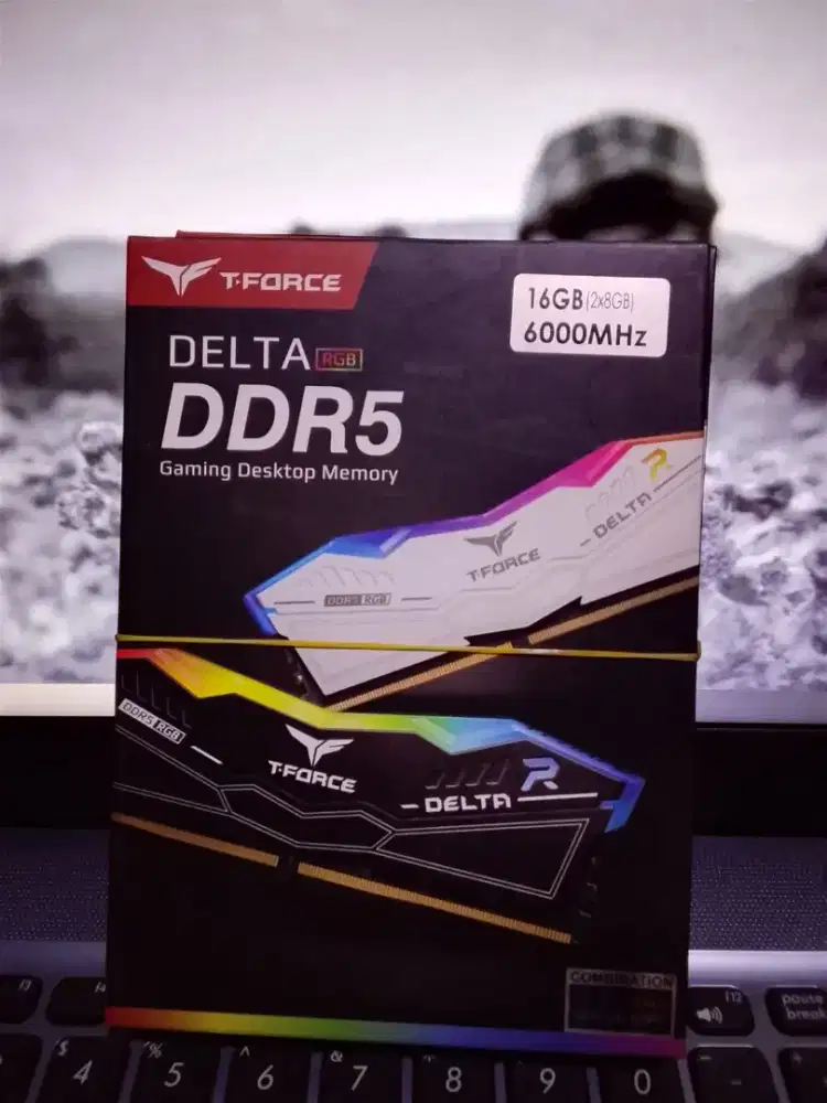 ‎T-FORCE DELTA RGB DDR5 GAMING DESKTOP MEMORY 16GB (2X8GB) 6000MHz