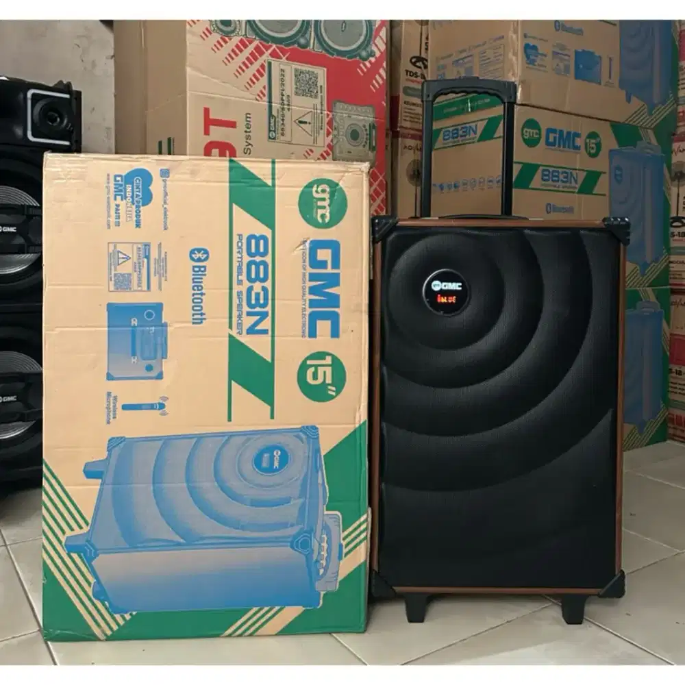 SPEAKER PORTABLE GMC 883N UKURAN 15 INCH