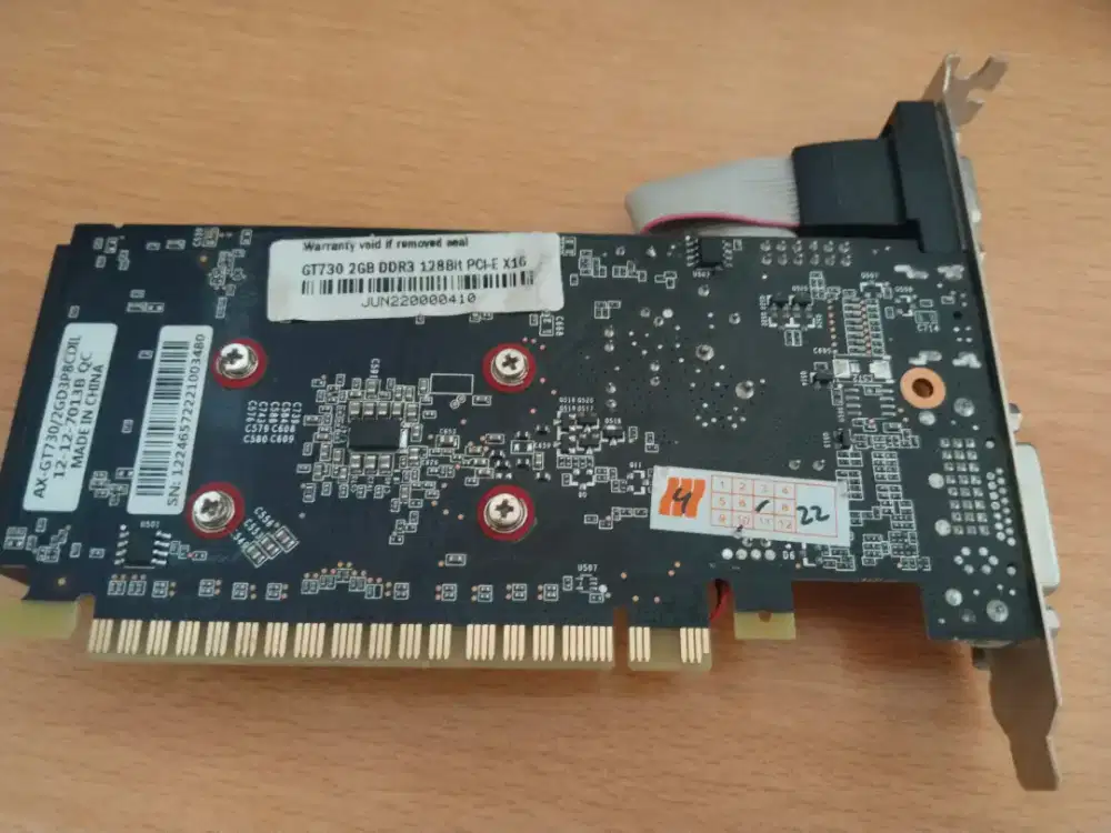 VGA GT 730 2GB DDR3 128 bit