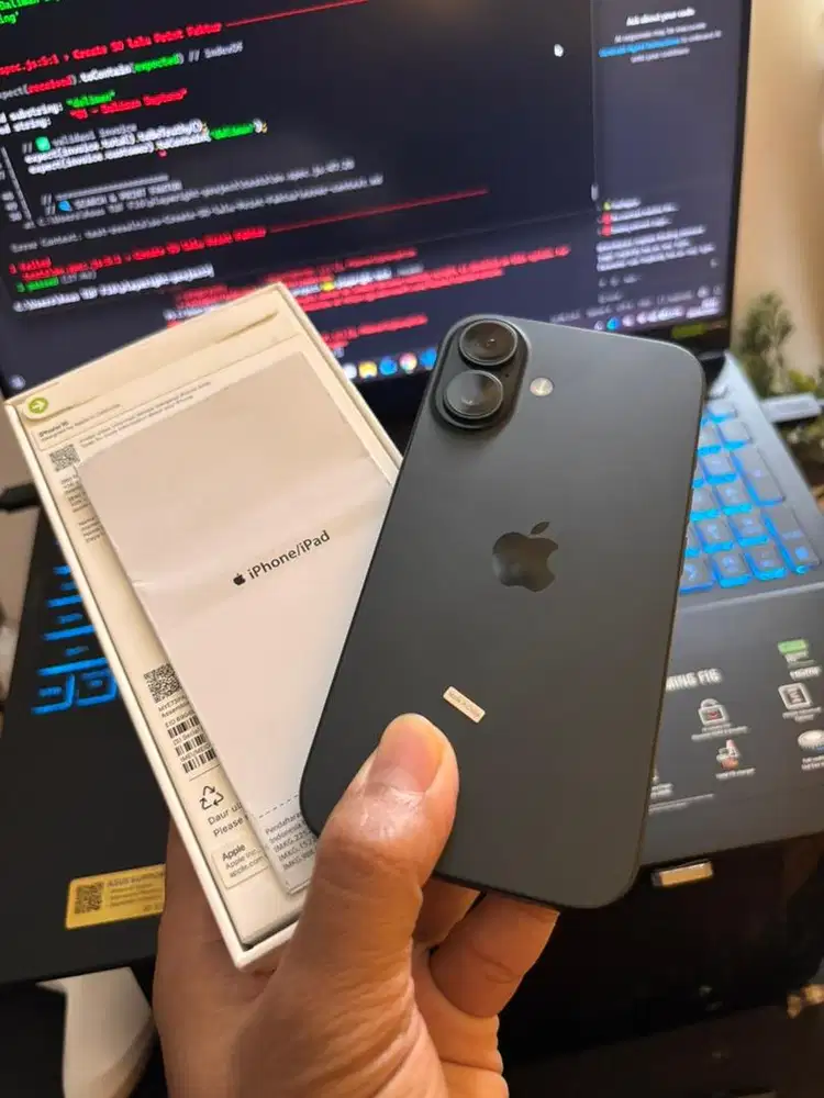 Iphone 16 128 ex ibox like new garansi on