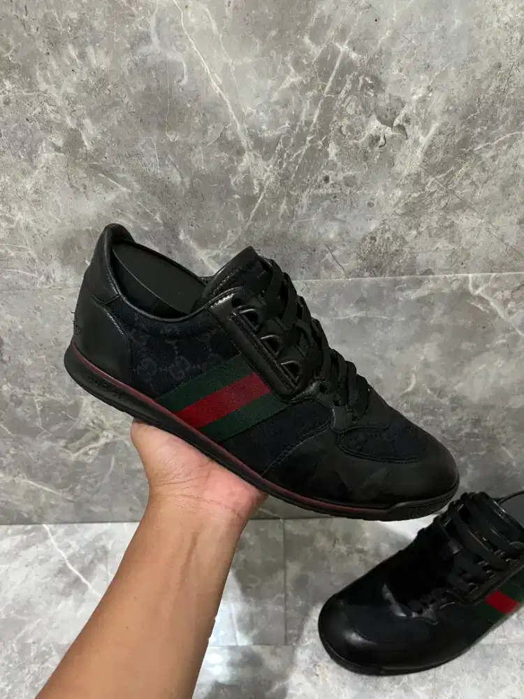 Sepatu Gucci Original Sneakers Casual no bally prada lv louis vuitton