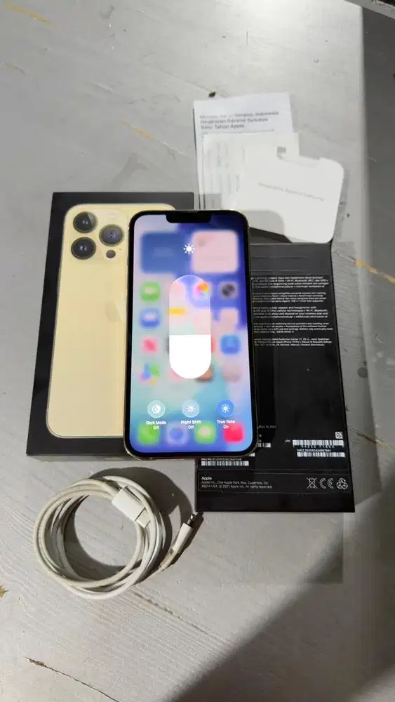 Dijual Iphone 13 Pro 128GB Gold Resmi Ibox Mulus Lengkap