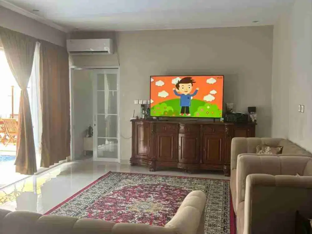 Rumah Mewah Full Furnish + Kolam Renang di Taman Kenari Cibubur | LT 370M² | Garasi 4 Mobil | 5 kamar