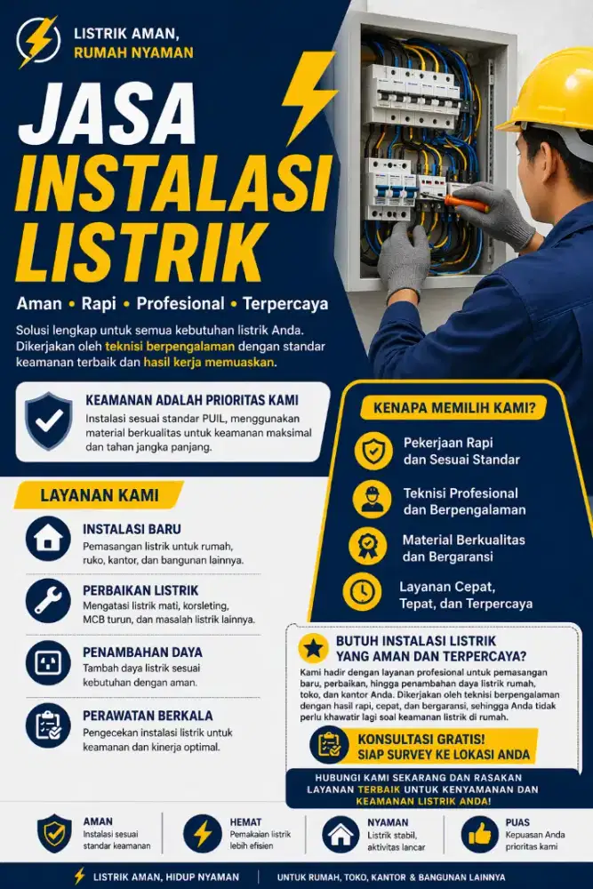 JASA INSTALASI LISTRIK DAN PERBAIKAN