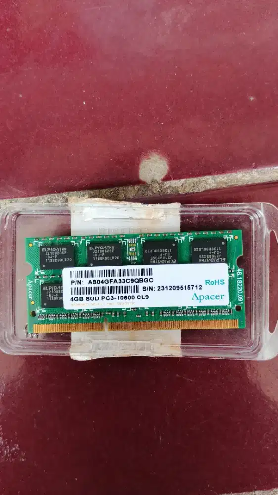 RAM Sodimm Apacer - 4GB DDR3 1333 MHz