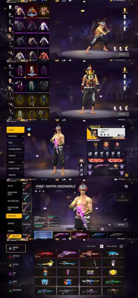 STOK AKUN FF POLOSAN REAPER LOG GOGGLE