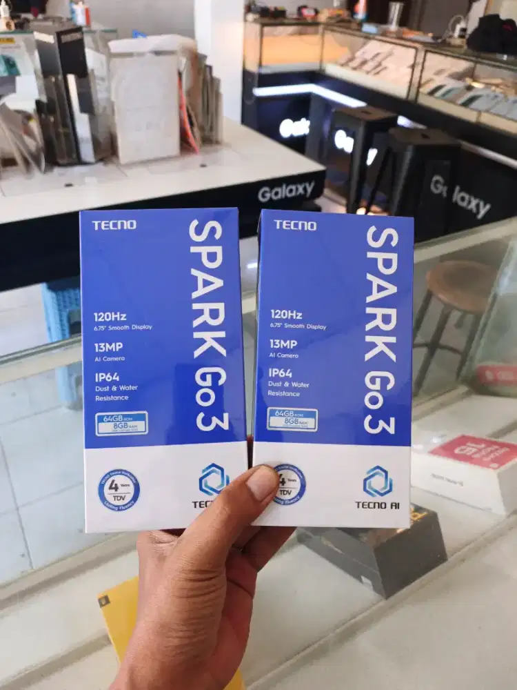 Fast respon WA Tecno Spark GO3 4+4/64 Garansi resmi 13bln