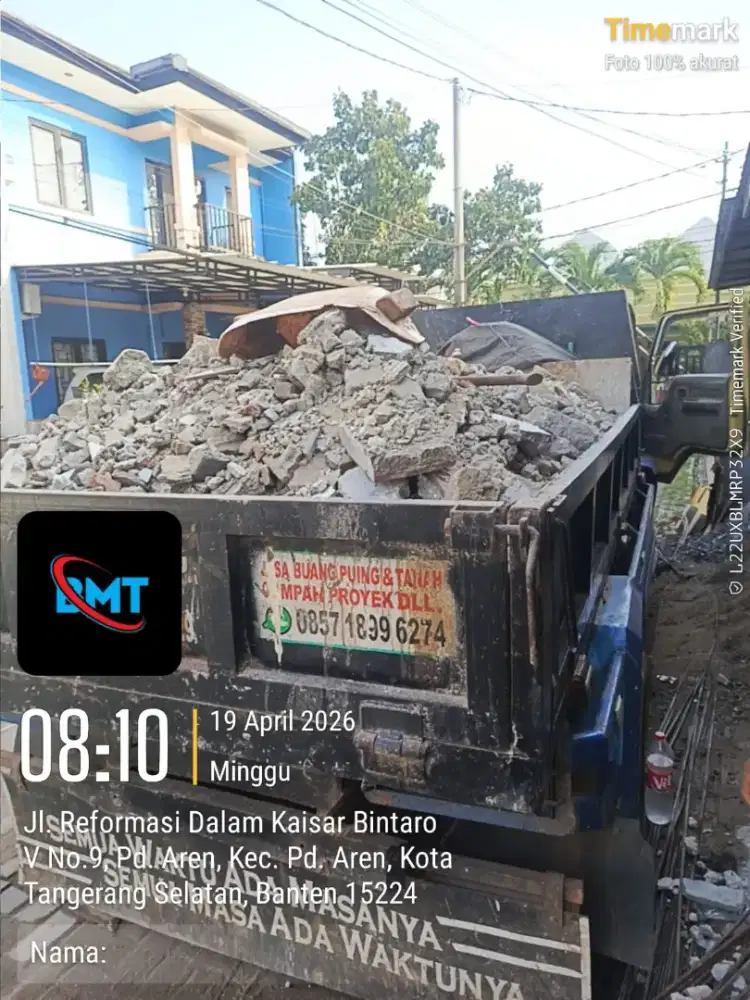 Jasa angkut puing dan tanah