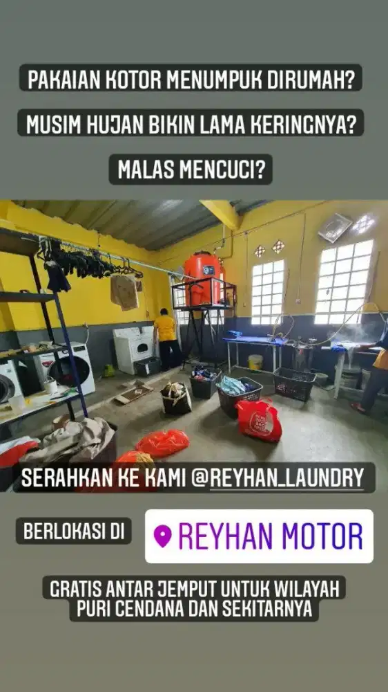 Laundry, kurir & cuci