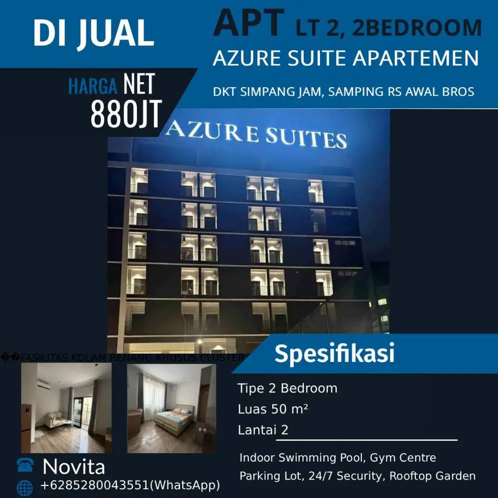 Apartemen Super Strategis di Kota Batam – AZURE SUITE APARTEMEN