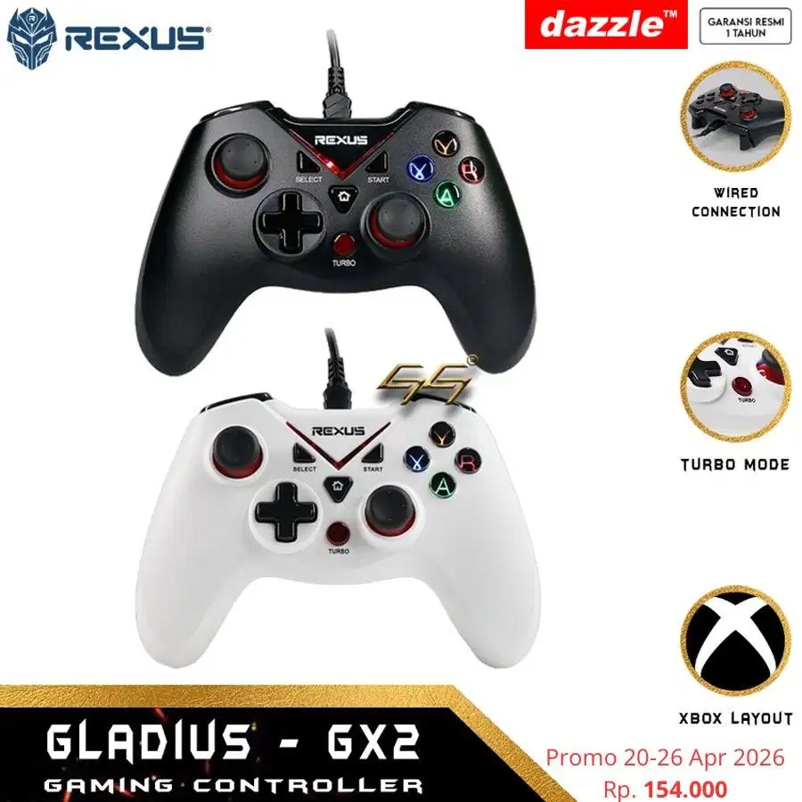 Gamepad Rexus GX2