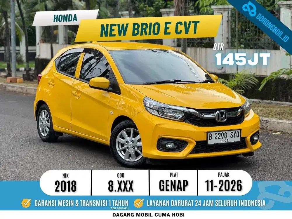 Honda Brio E CVT 2017/2018 KM 8RB Low Km!