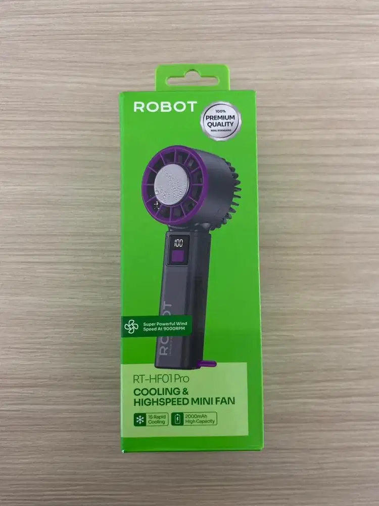 Kipas Robot Mini Fan RT HF-01 Pro Dark Grey