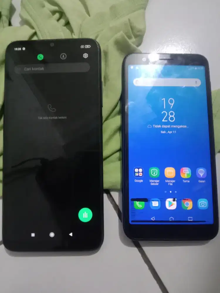 Redmi 9a dan Asus live L1