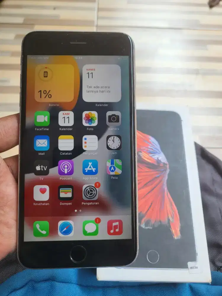 Dijual cepat Iphone 6s plus 32Gb ibox fullset