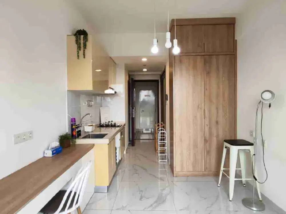 DIJUAL MURAH BANGET FULL FURNISHED APARTEMEN SKY HOUSE BSD - STUDIO