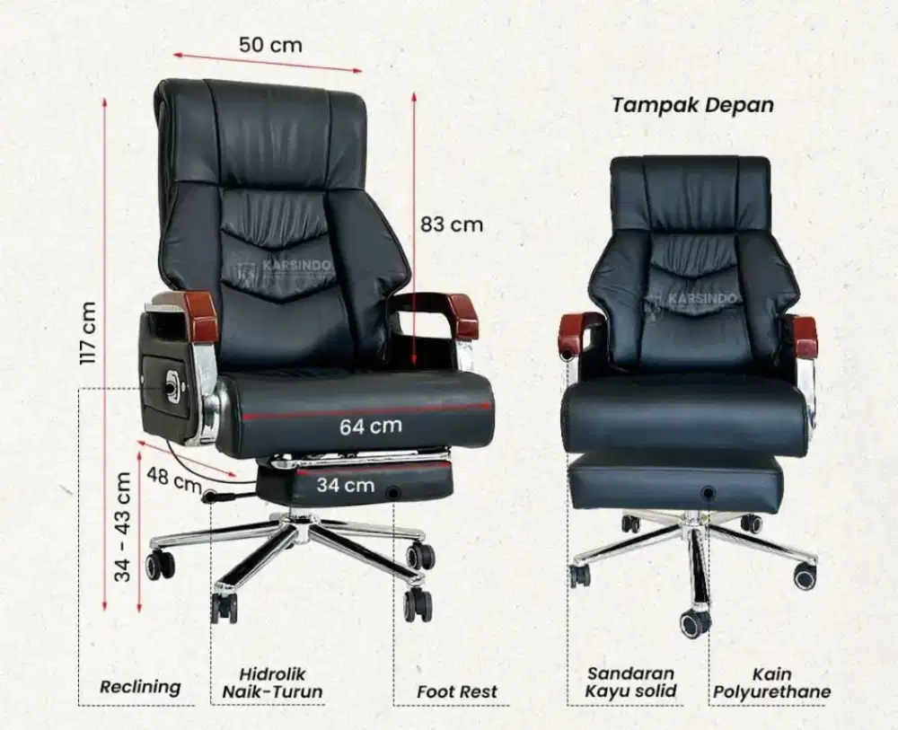 kursi direktur karsindo seri KD 920