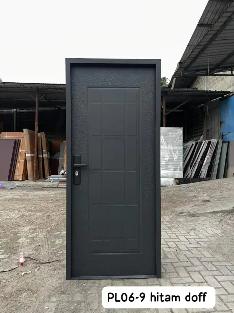 Pintu plat baja tebal awet hemat