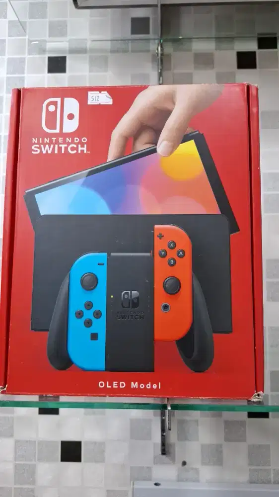 Nintendo switch oled neon red blue 512gb