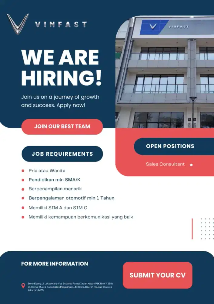 Lowongan Kerja - Sales Executive Vinfast