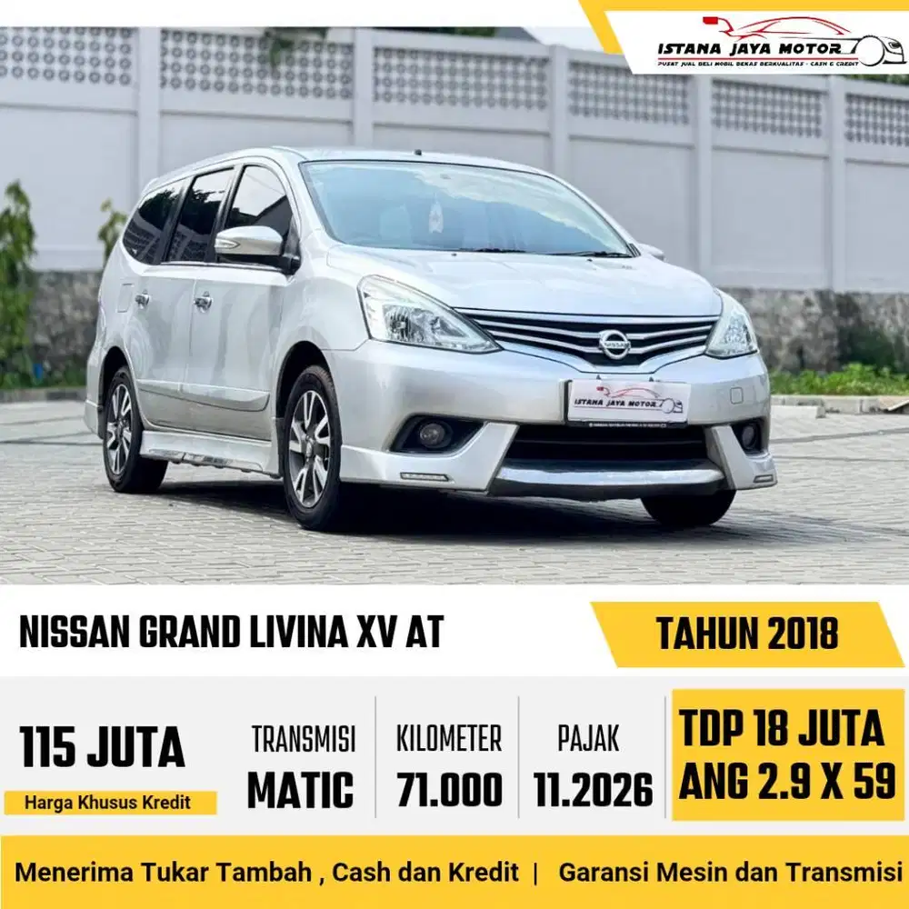 LOW KM !! Nissan Grand Livina XV 1.5 Automatic 2018