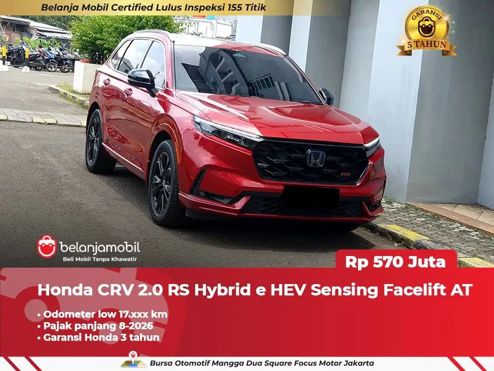 [LOW KM 17RB] Honda CR-V CR V CRV 2.0 RS Hybrid HEV Sensing 2024/2025