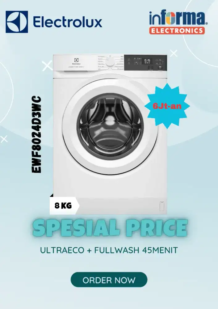 Mesin cuci front loading UltimateCare 300 8kg