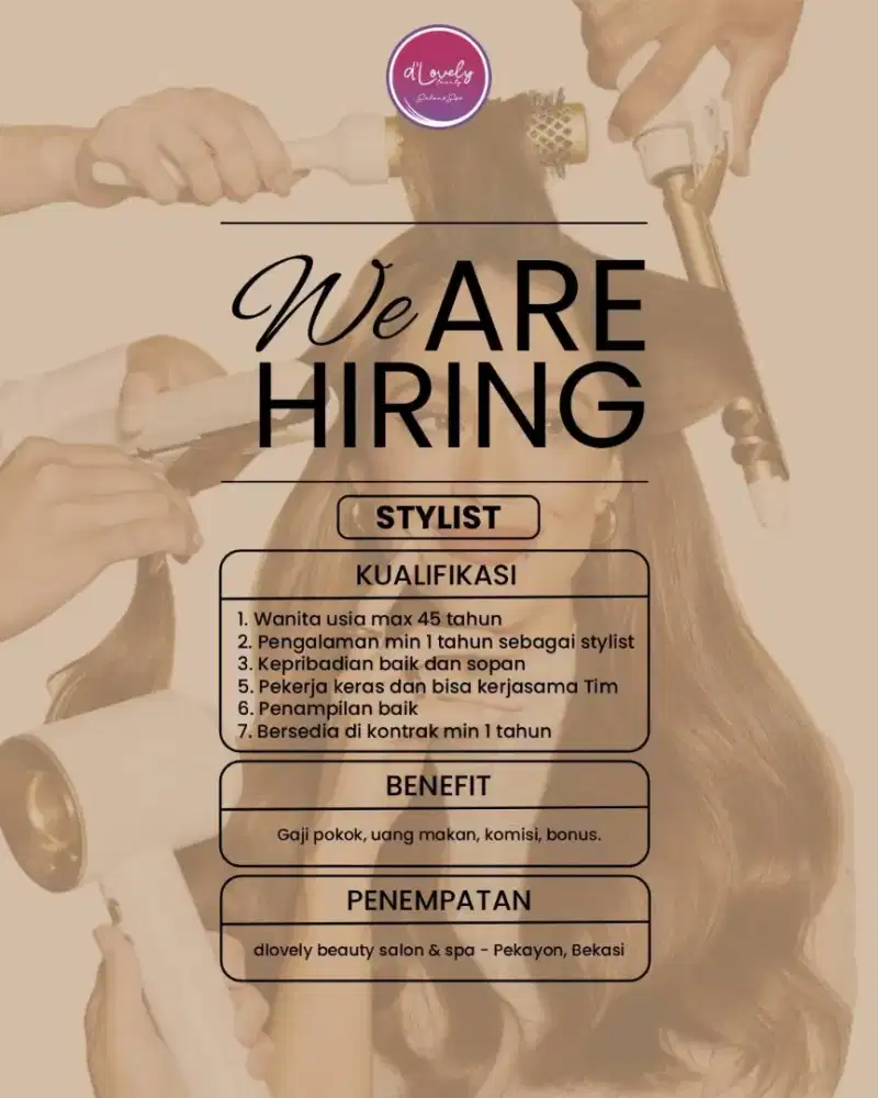 WE ARE HIRING STYLISH