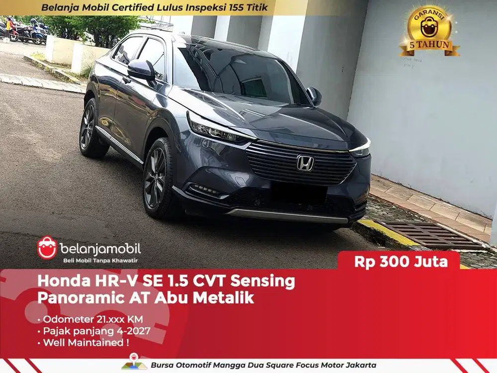 [ GARANSI 5TH ] Honda HRV HR-V HR V SE 1.5 Sensing Panoramic 2022/2023