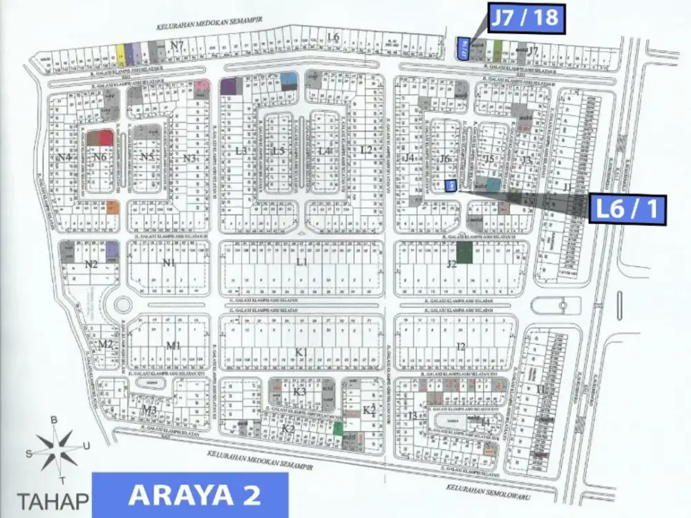 DIJUAL 2 UNIT TANAH ARAYA TAHAP 2  MURAH