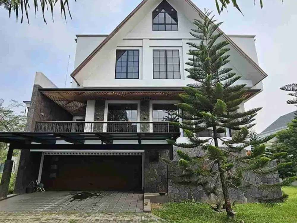 Rumah Mewah Bangunan Mandiri Hoek Cluster Cajuputi De Park BSD