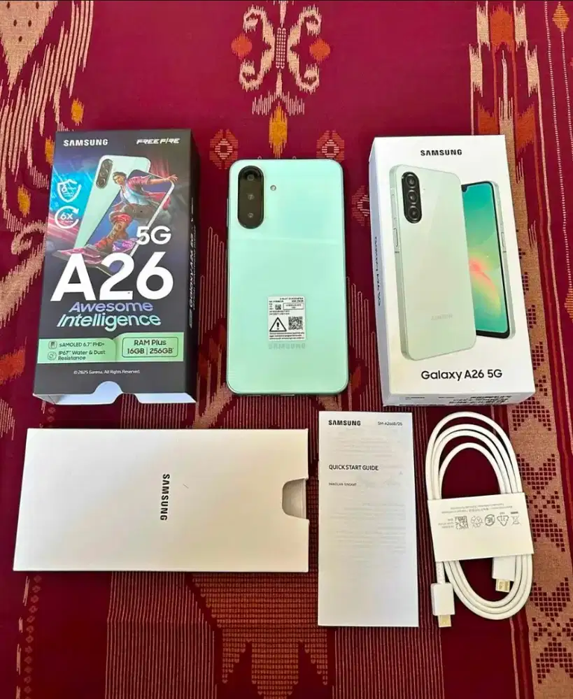 Samsung A26 5g free adaptor 1mnggu pakai