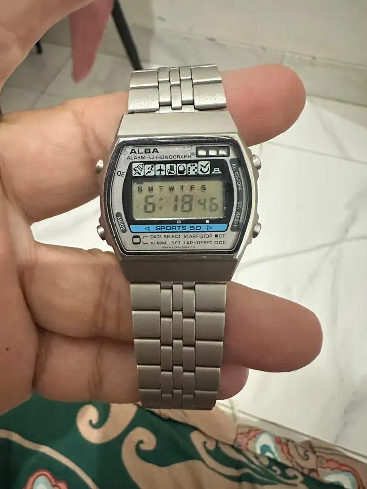 Jam Tangan Vintage Jadul Antik Digital Alba