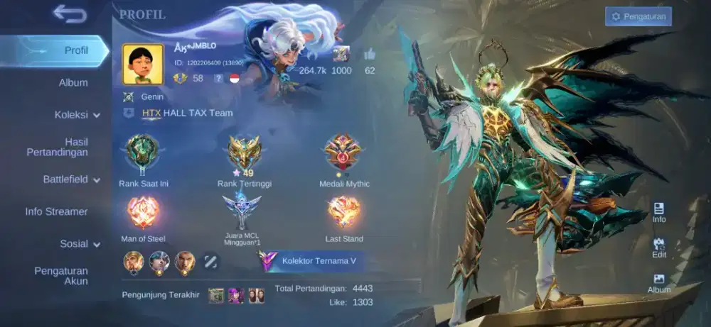 Jual akun Mobile legends