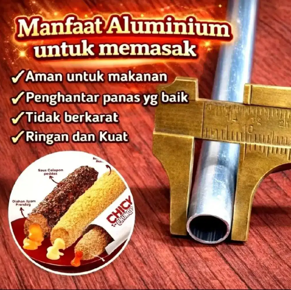 STICK CHICKEN ROLL STAINLESS PIPA