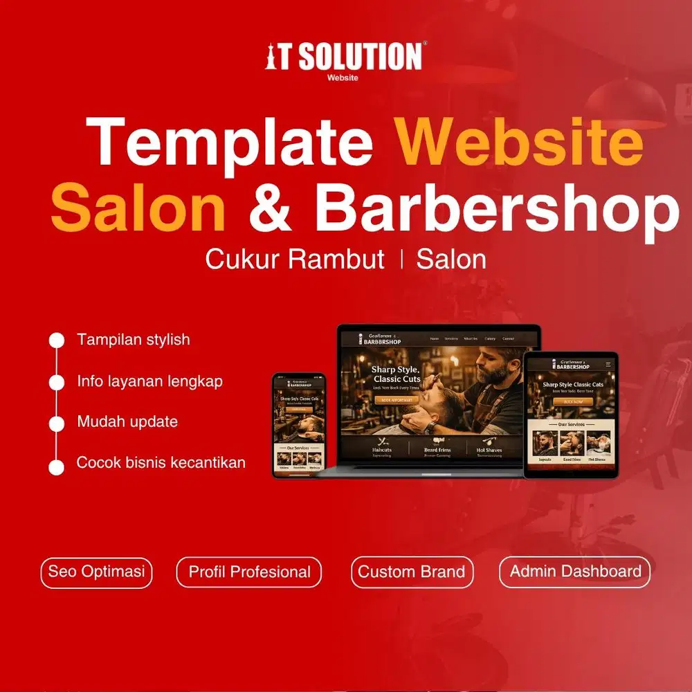 Pembuatan Website dan POS Kasir Barbershop dan Salon
