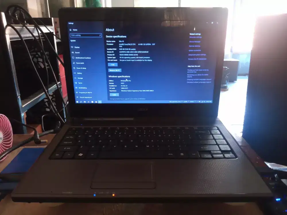 Laptop Acer Aspire 4738z i5 8gb 500gb ssd