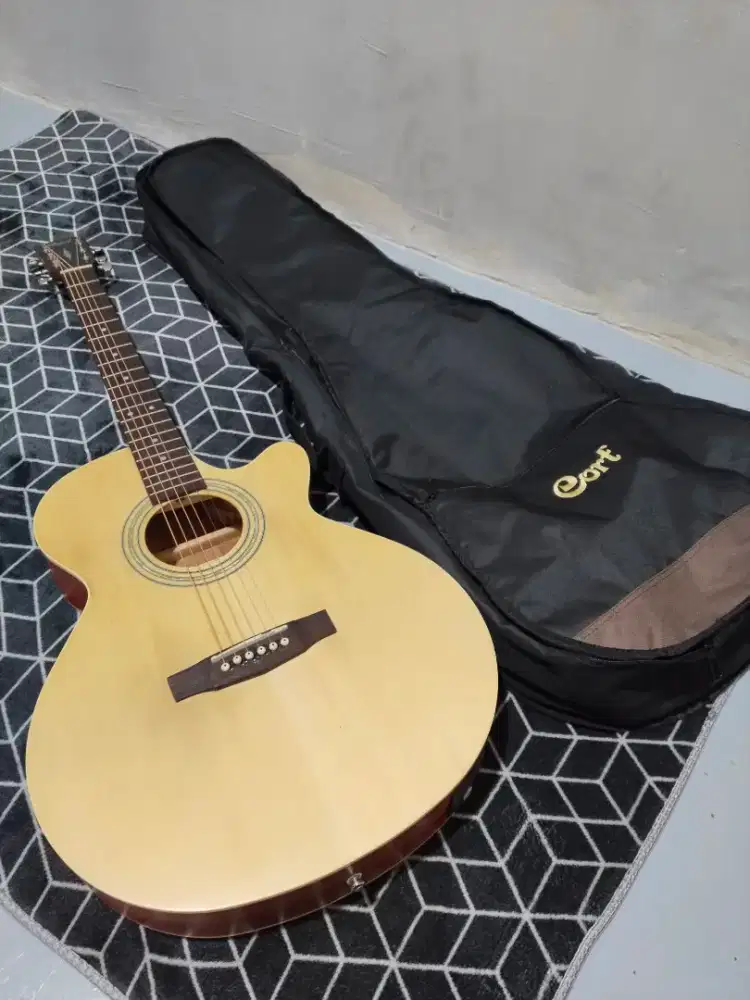 gitar akustik elektrik ori cort sfx me op like new siap pakai nett