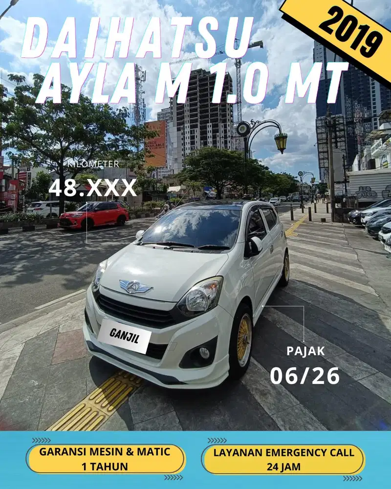 DAIHATSU AYLA M 2019 MT MANUAL / GANJIL