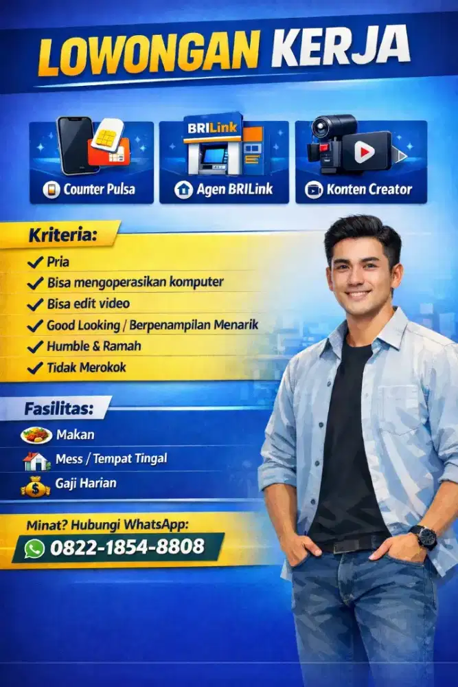 Lowongan Kerja Konter dan Agen brilink