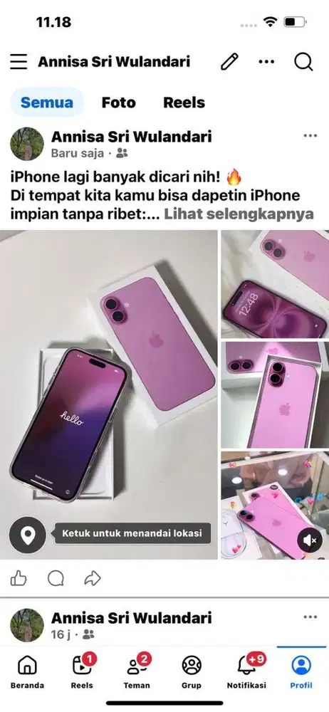 iphone 16 dengan desain cantik