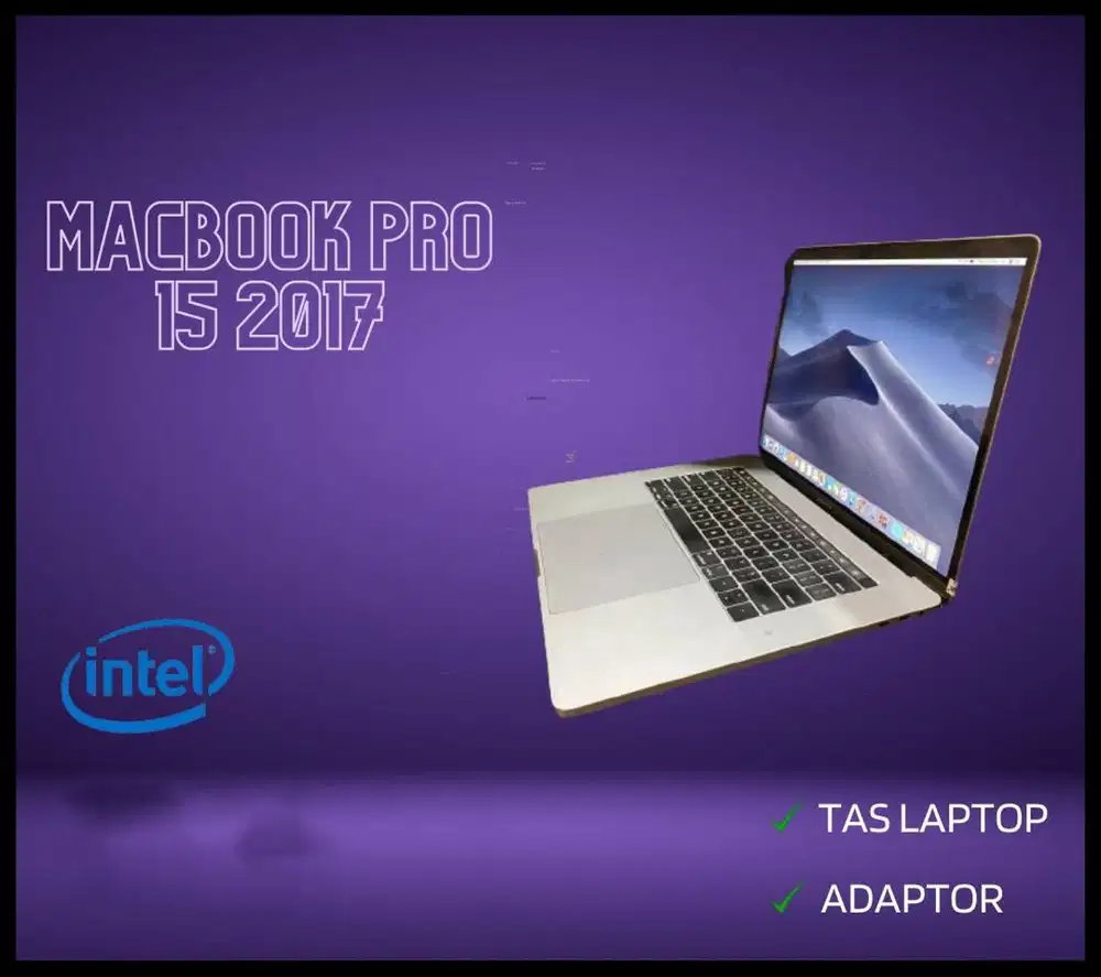 Macbook Pro 15 2017 i7 Ram 16GB SSD 500GB AMD Radeon Touchbar *RRC