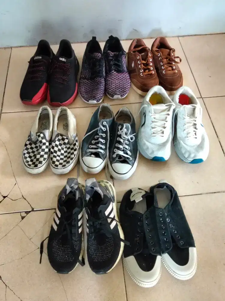 Sepatu Nike Adidas ortusight convers vans