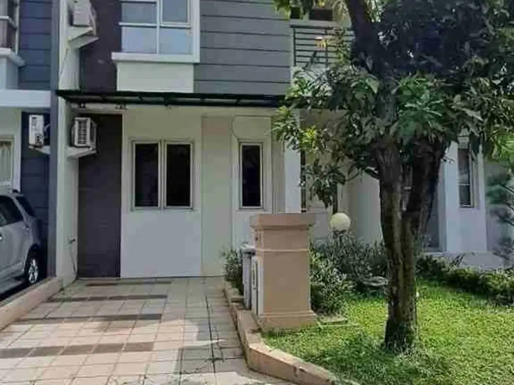 Turun 150JT! Rumah Cluster Fluorite Gading Serpong 2 Lantai SHM – Depan Taman, 1,55M