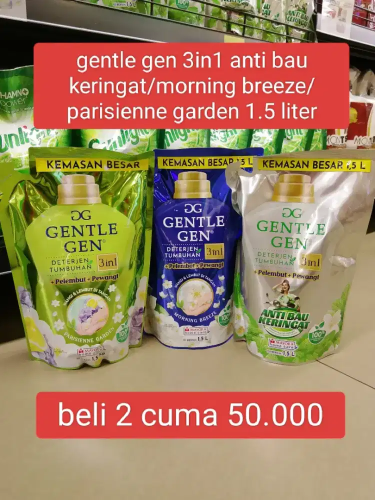 gentle gen anti bau keringat/morning breeze/parisienne garden 1.5liter