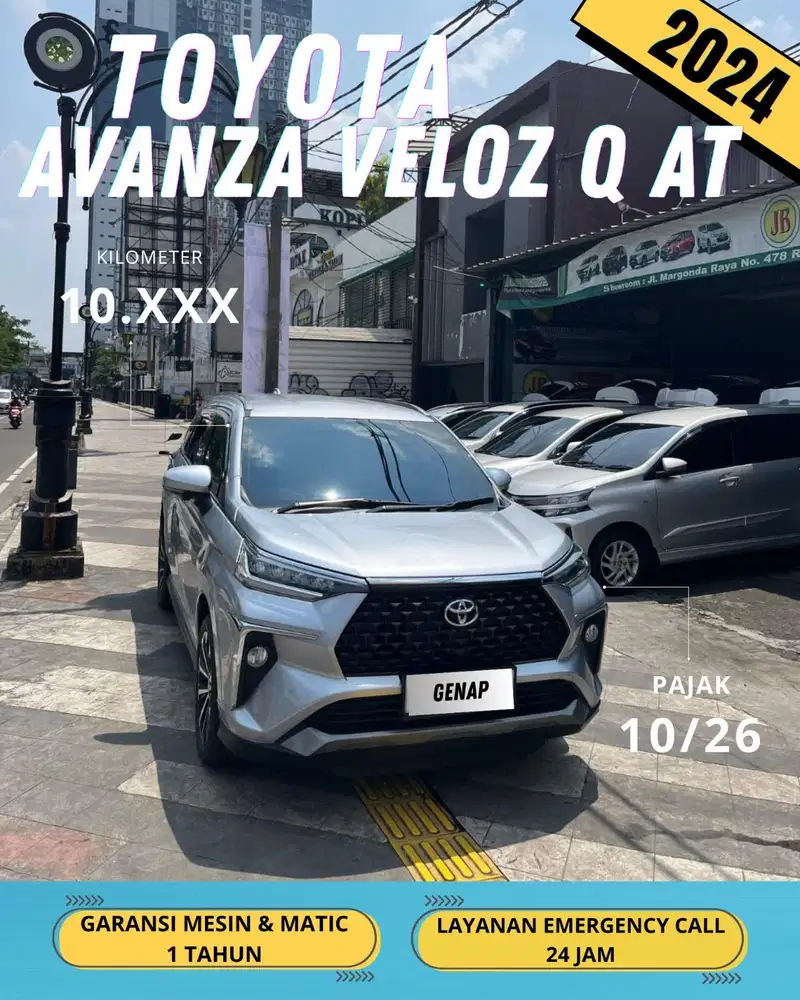TOYOTA AVANZA VELOZ Q 2024 CVT MATIC / GENAP