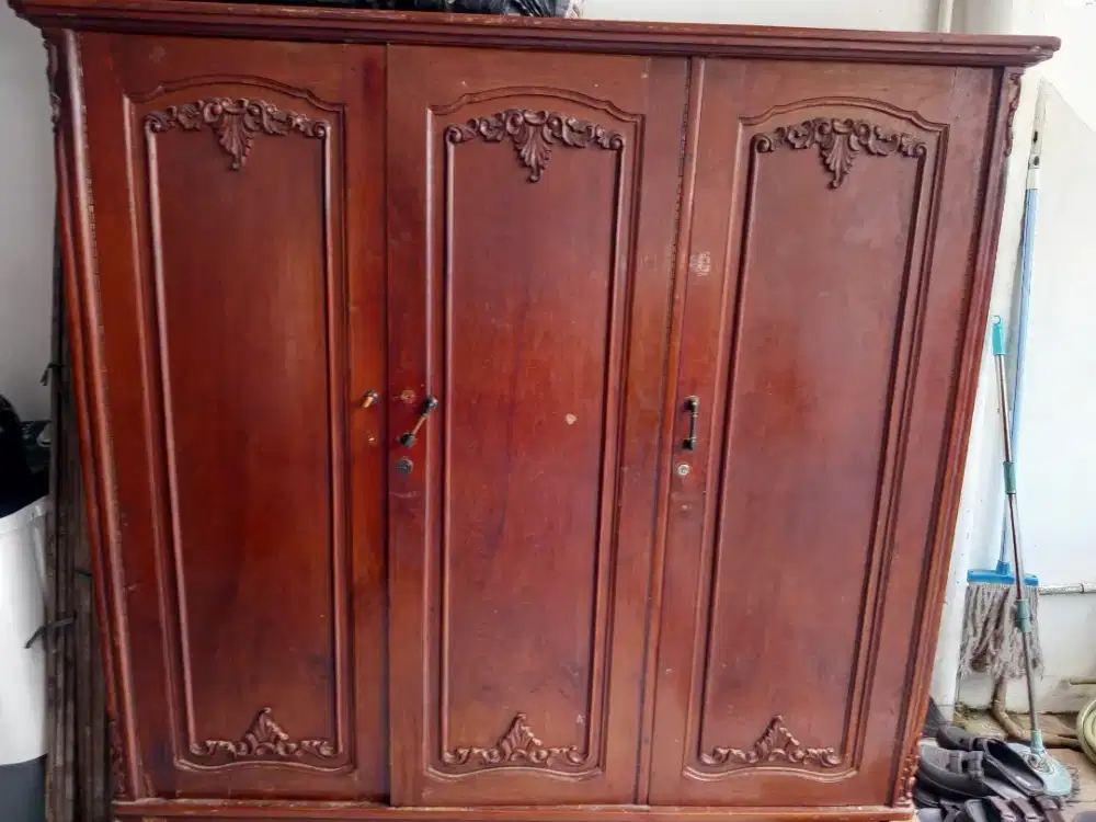 Jual lemari jati & dipan tempat tidur jati no. 2